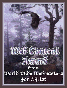 World Wide Webmasters For Christ Award